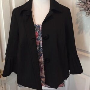 Black swing jacket, love the sleeves